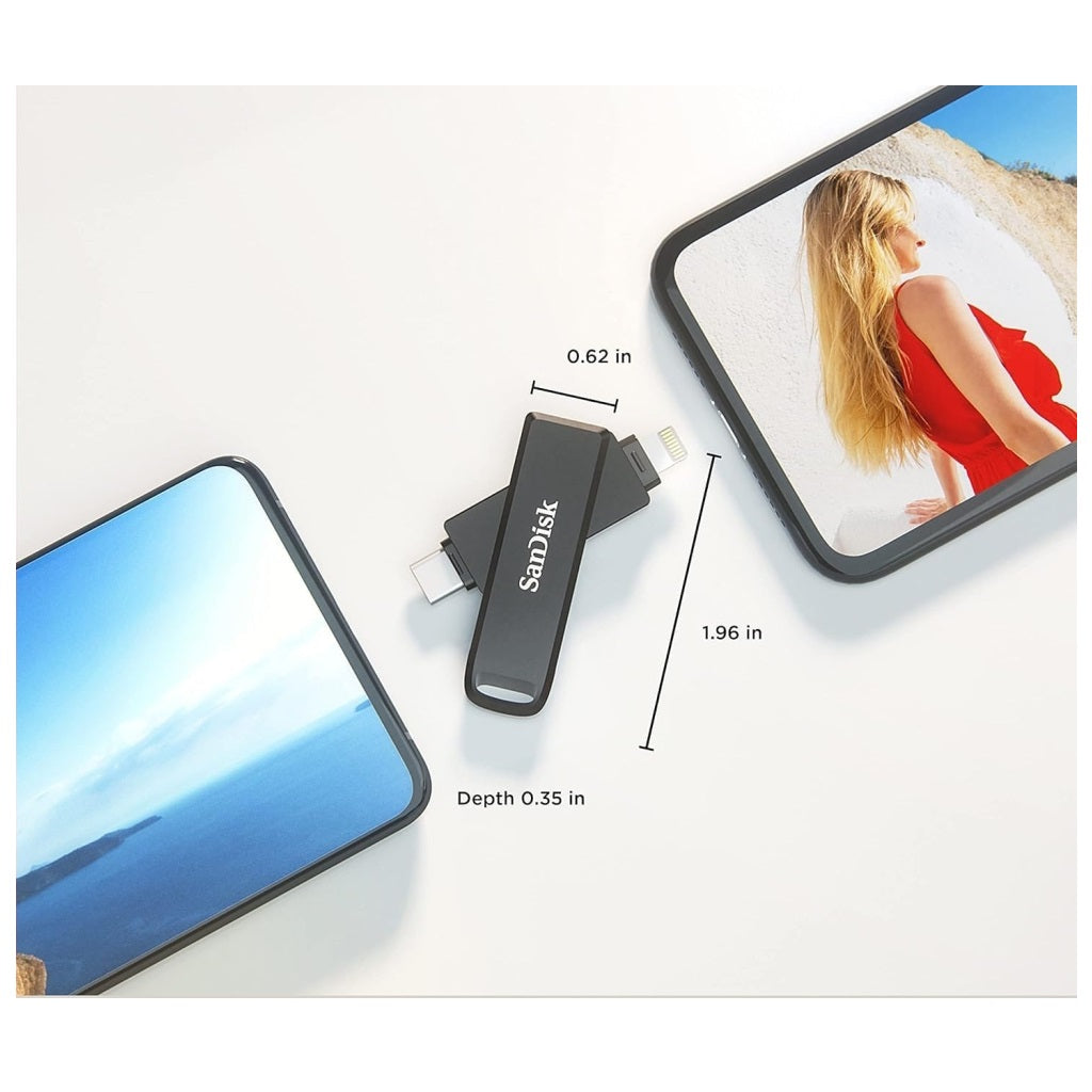 Pendrive SanDisk iXpand Flash Drive Luxe 128GB ( Lightning / USB-C )