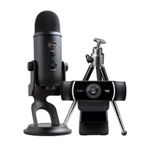 Logitech Blue Yeti + C922 Pro - Zestaw dla Streamerów Mikrofon i Kamera Internetowa do Streamingu