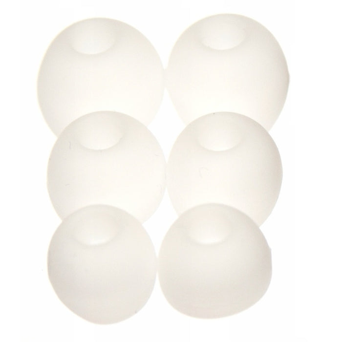 Zestaw zapasowych gumek do słuchawek dokanałowych - Białe