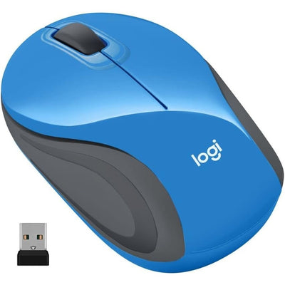 Mysz Logitech M187 Mini - Niebiesko-Czarna