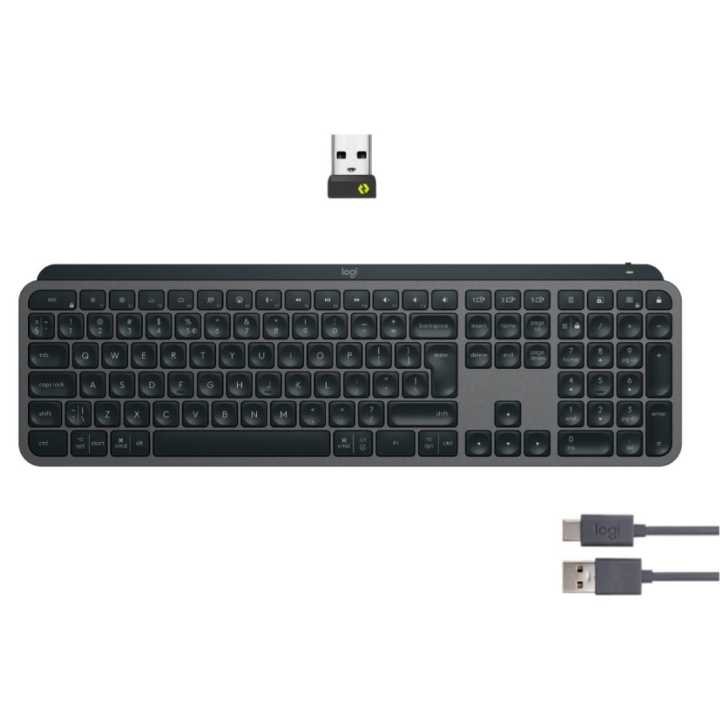 Klawiatura Logitech MX Keys S – komfort pisania, smart podświetlenie, Bluetooth i USB Bolt