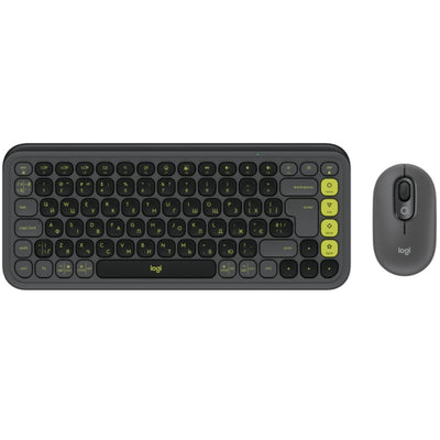 Logitech POP Icon Combo – Bezprzewodowy Zestaw Klawiatura i Mysz (układ ukraiński) 920-013156