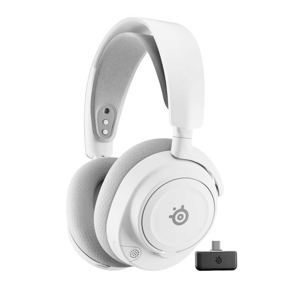 SteelSeries Arctis Nova 7 Gen 2 Wireless – Bezprzewodowe Słuchawki Gamingowe do PC Białe