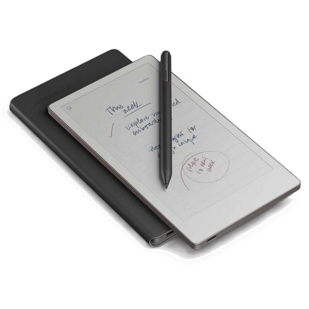 Zestaw reMarkable Paper Pro Move - Cyfrowy Notatnik E Ink + Etui Leather Black Folio  + Marker Plus