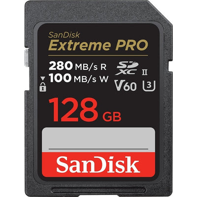 Karta SanDisk Extreme PRO SDXC UHS‑II 128 GB V60 280/100 MB/s
