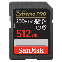 Karta SanDisk Extreme PRO SDXC 512GB 200/140 MB/s UHS-I V30 U3