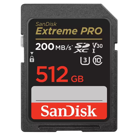Karta SanDisk Extreme PRO SDXC 512GB 200/140 MB/s UHS-I V30 U3
