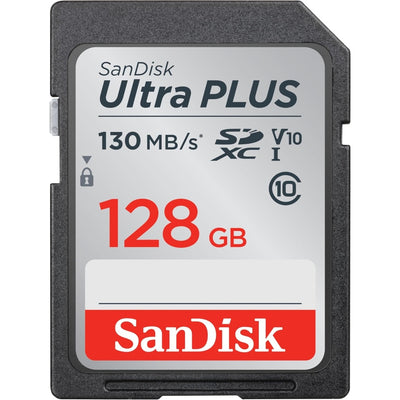 Karta SD SanDisk Ultra Plus 128GB SDXC 130mb/s V10