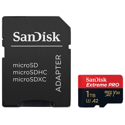 Karta SanDisk Extreme PRO microSD SDXC 1TB 200/140 MB/s UHS-I V30 U3 + Adapter