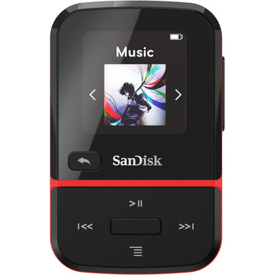 Odtwarzacz MP3 SANDISK Clip Sport Go 16 GB - Czerwony