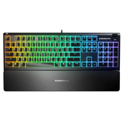 SteelSeries Apex 3 (Full-Size) 64795 – klawiatura gamingowa RGB, cicha