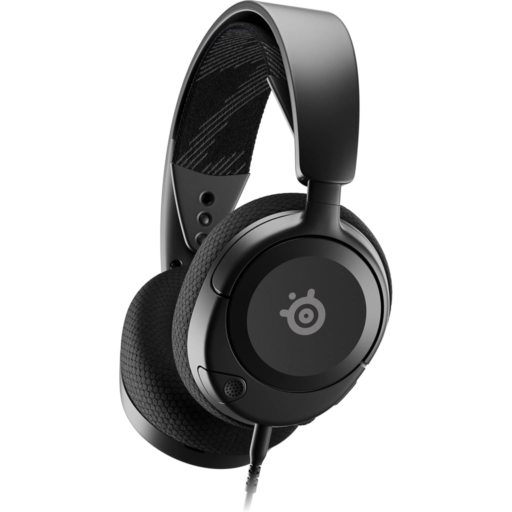 SteelSeries Arctis Nova 1 Wired – lekkie słuchawki gamingowe z mikrofonem ClearCast, 3.5 mm, PC/PS/Xbox/Switch