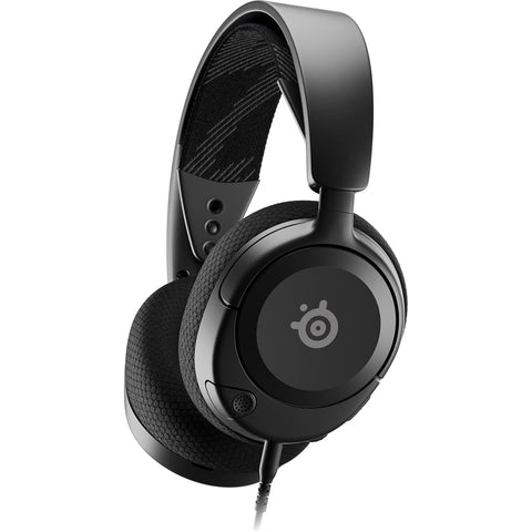 SteelSeries Arctis Nova 1 Wired – lekkie słuchawki gamingowe z mikrofonem ClearCast, 3.5 mm, PC/PS/Xbox/Switch