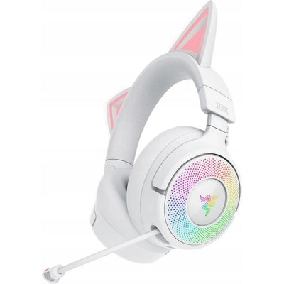 Razer Kraken Kitty V3 Pro - Bezprzewodowe Słuchawki USB  2,4 GHz / Bluetooth RGB