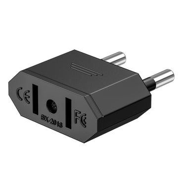 WTYCZKA / ADAPTER PRZEJŚCIÓWKA USA-EUROPA - CZARNA