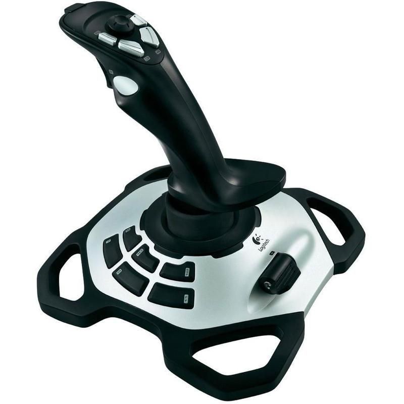 Logitech Extreme 3D Pro 9 Joystick do Symulatorów Lotu USB 12 Programowalnych Przycisków